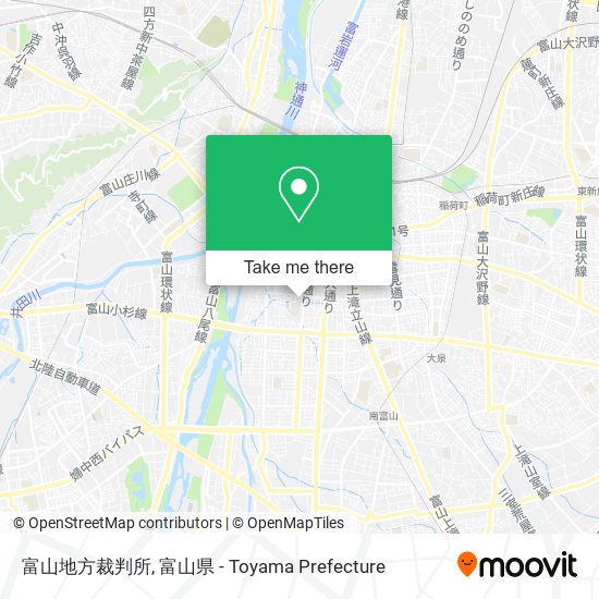 富山地方裁判所 map