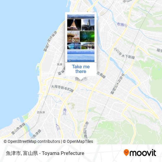 魚津市 map