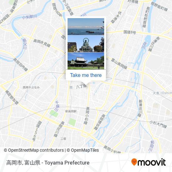 高岡市 map