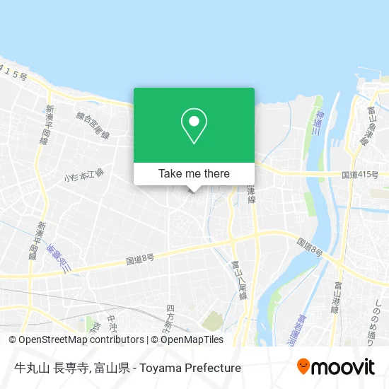 牛丸山 長専寺 map