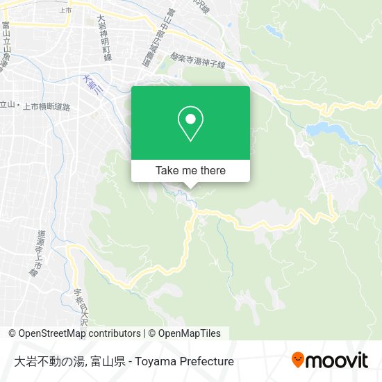 大岩不動の湯 map