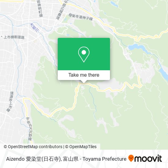 Aizendo 愛染堂(日石寺) map