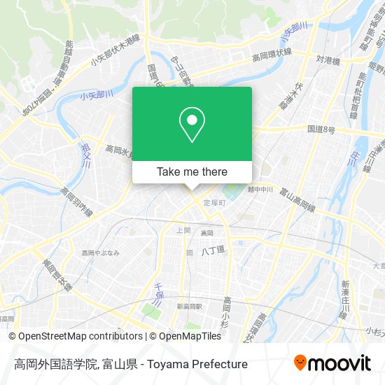 高岡外国語学院 map