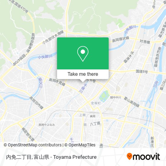 内免二丁目 map