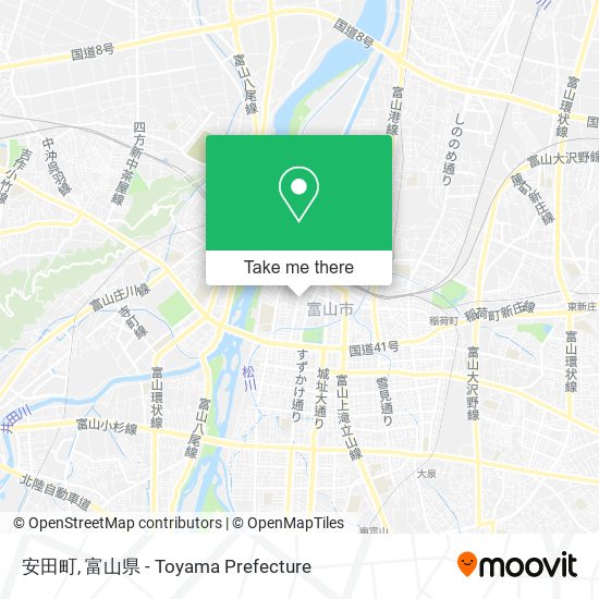 安田町 map