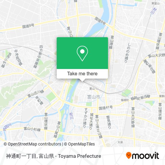 神通町一丁目 map
