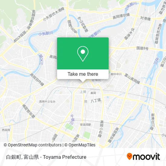 白銀町 map