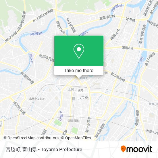 宮脇町 map
