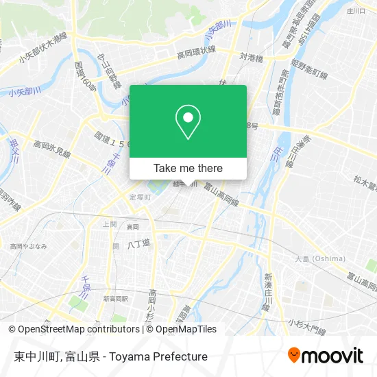 東中川町 map