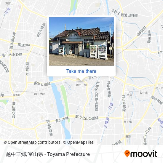越中三郷 map