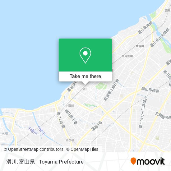 滑川 map