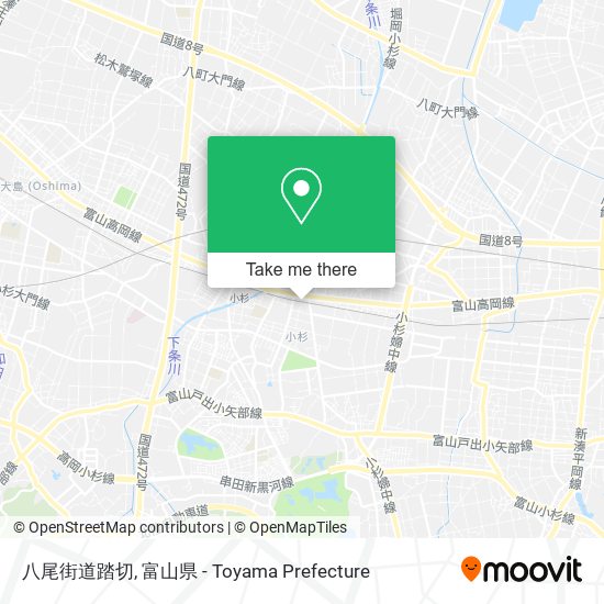 八尾街道踏切 map