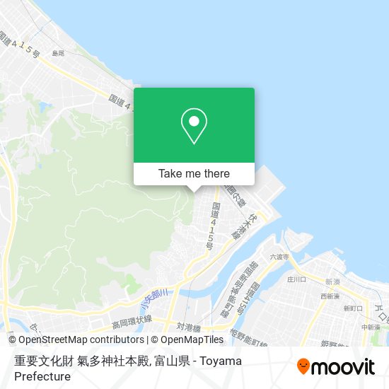 重要文化財 氣多神社本殿 map