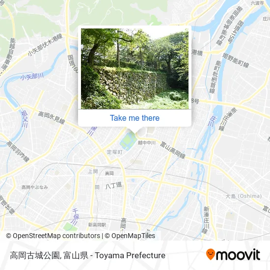 高岡古城公園 map