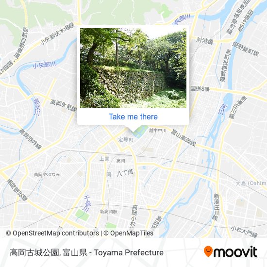 高岡古城公園 map