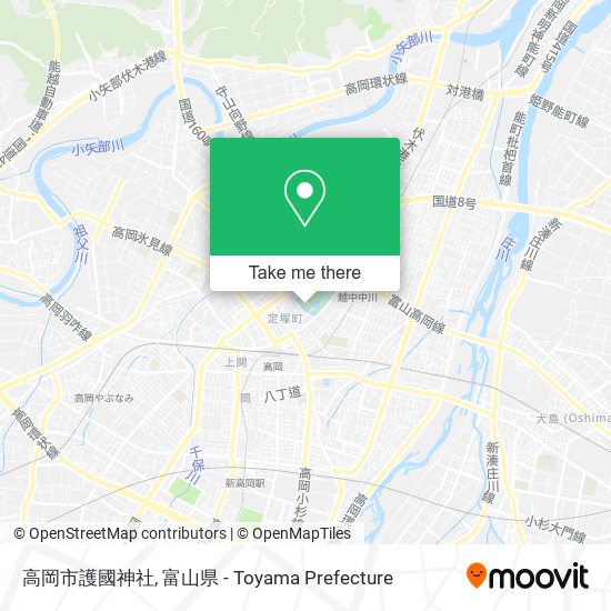 高岡市護國神社 map