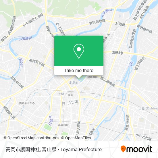 高岡市護国神社 map