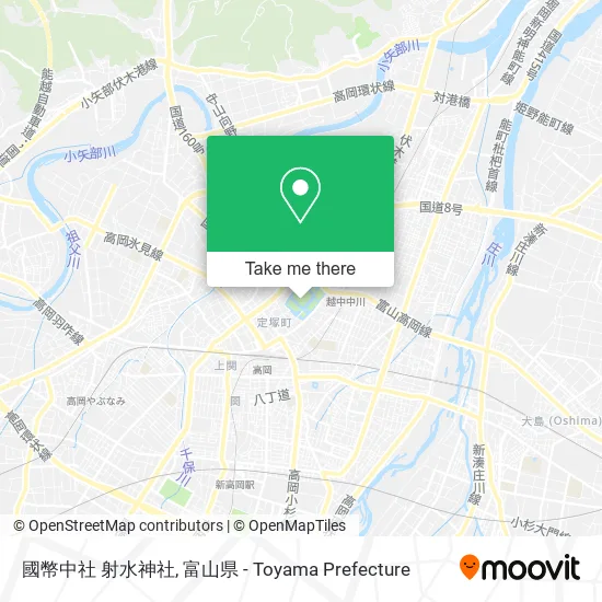 國幣中社 射水神社 map