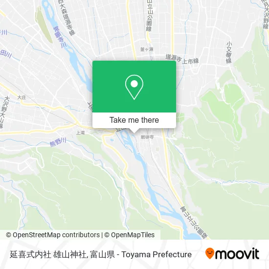延喜式内社 雄山神社 map