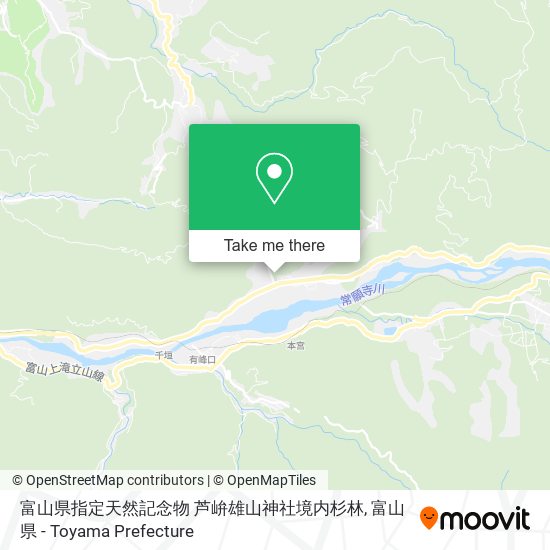 富山県指定天然記念物 芦峅雄山神社境内杉林 map