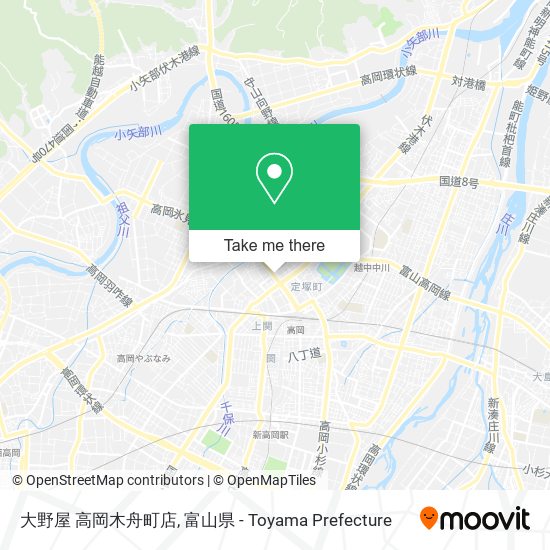 大野屋 高岡木舟町店 map
