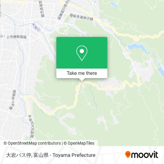 大岩バス停 map