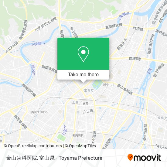金山歯科医院 map