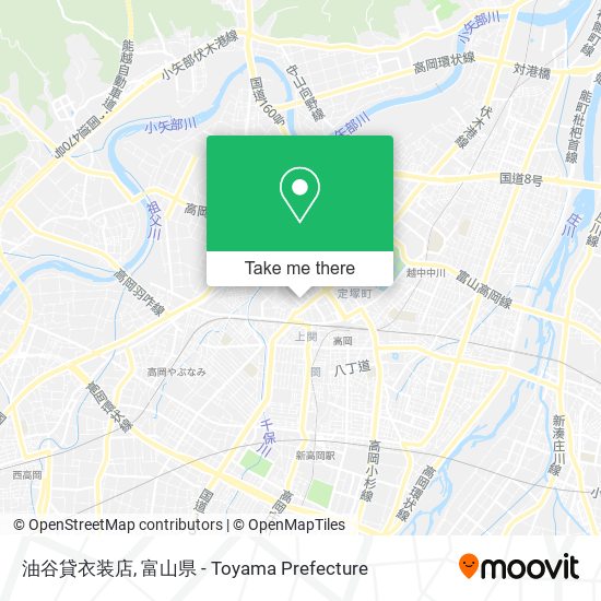 油谷貸衣装店 map