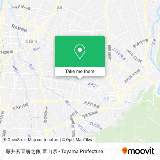 藤井秀直翁之像 map