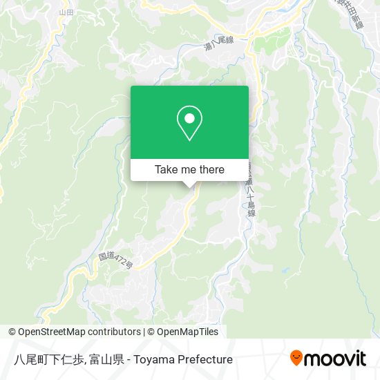 八尾町下仁歩 map