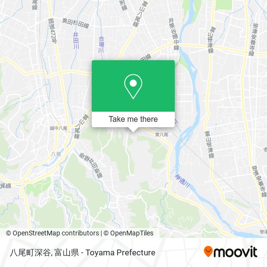 八尾町深谷 map