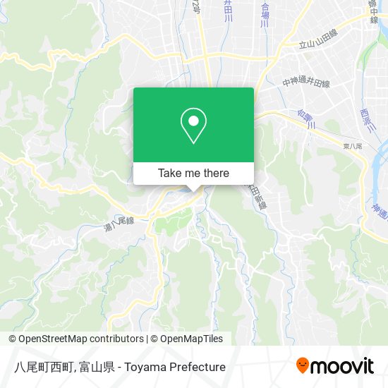 八尾町西町 map