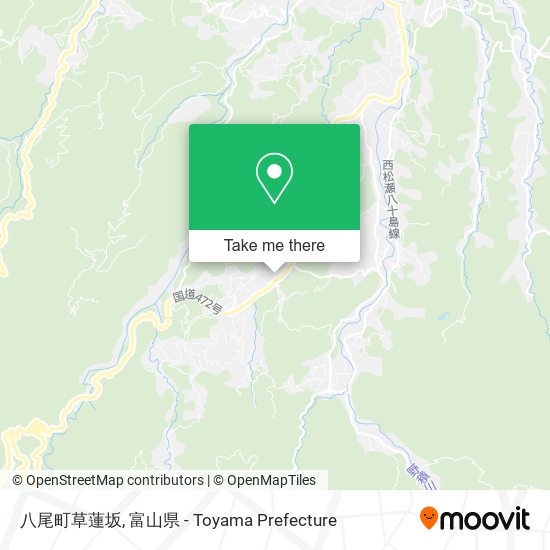 八尾町草蓮坂 map
