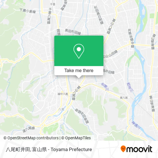 八尾町井田 map