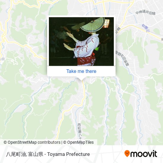 八尾町油 map
