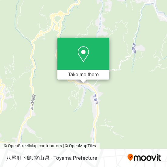 八尾町下島 map