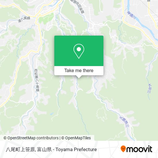 八尾町上笹原 map