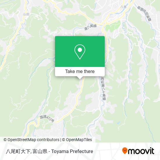 八尾町大下 map