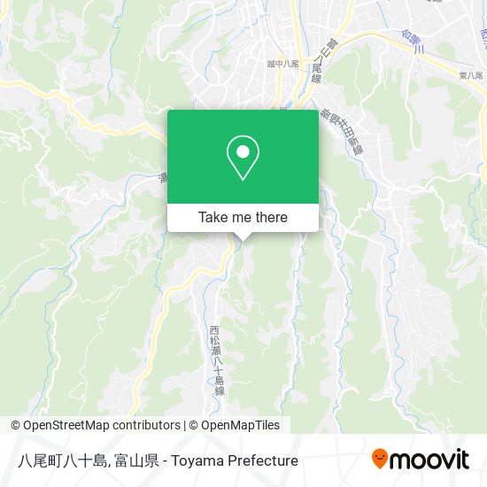 八尾町八十島 map