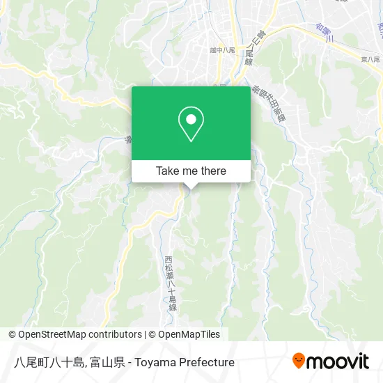 八尾町八十島 map