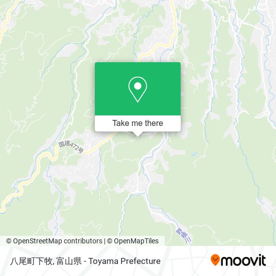 八尾町下牧 map