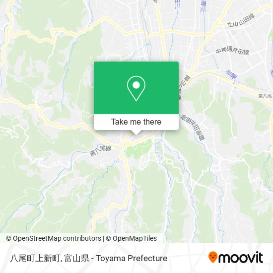 八尾町上新町 map