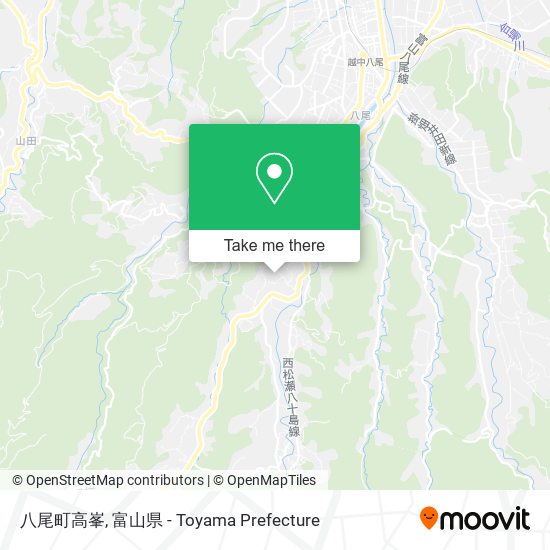 八尾町高峯 map
