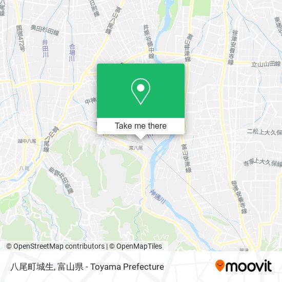 八尾町城生 map