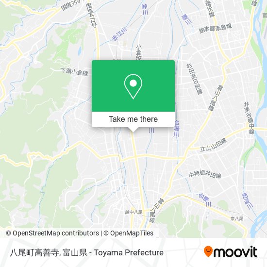 八尾町高善寺 map