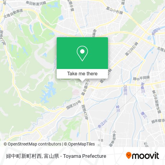 婦中町新町村西 map