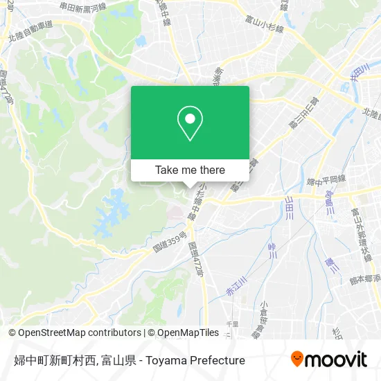 婦中町新町村西 map