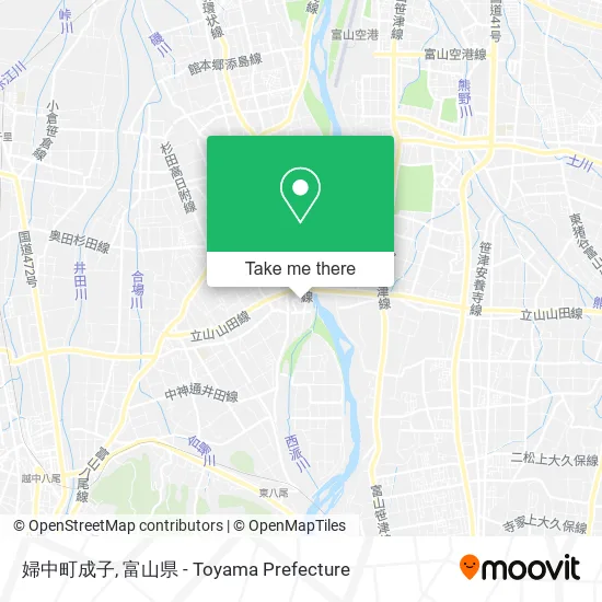 婦中町成子 map