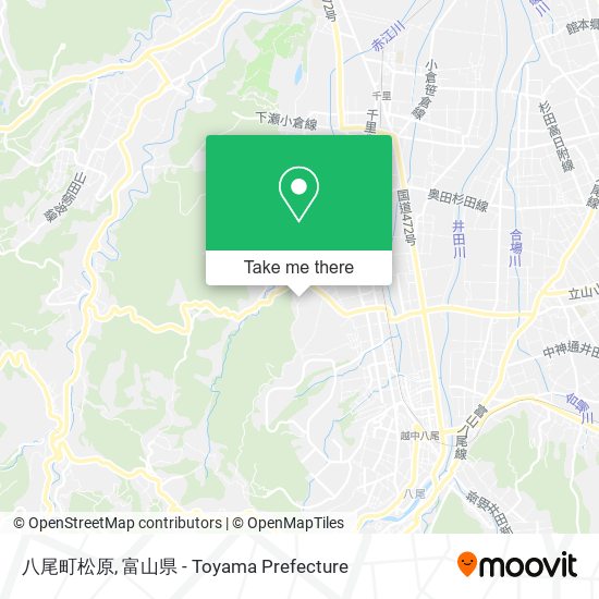 八尾町松原 map