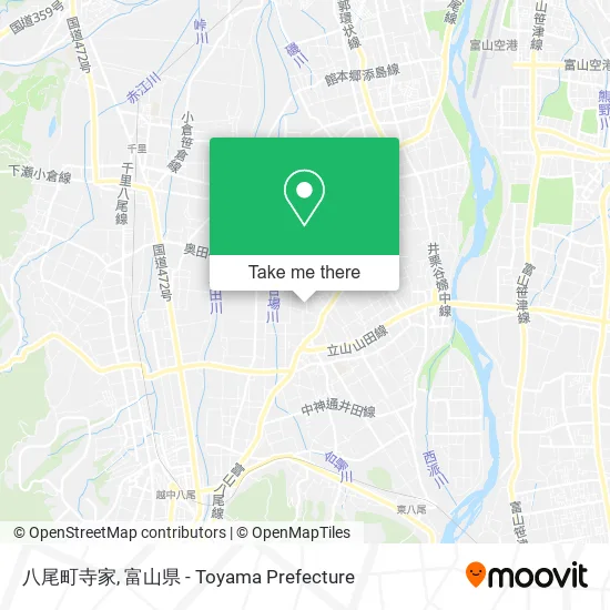 八尾町寺家 map